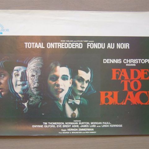 'Fade to black' Belgian affichette